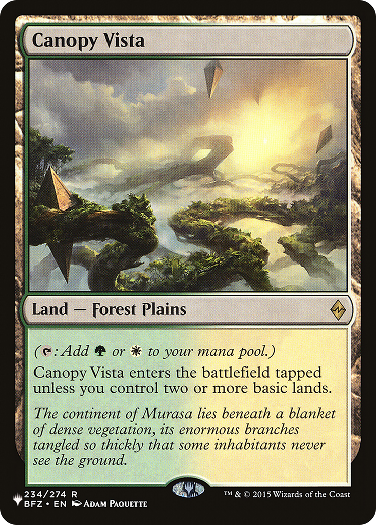 Canopy Vista (LCC) [The List]