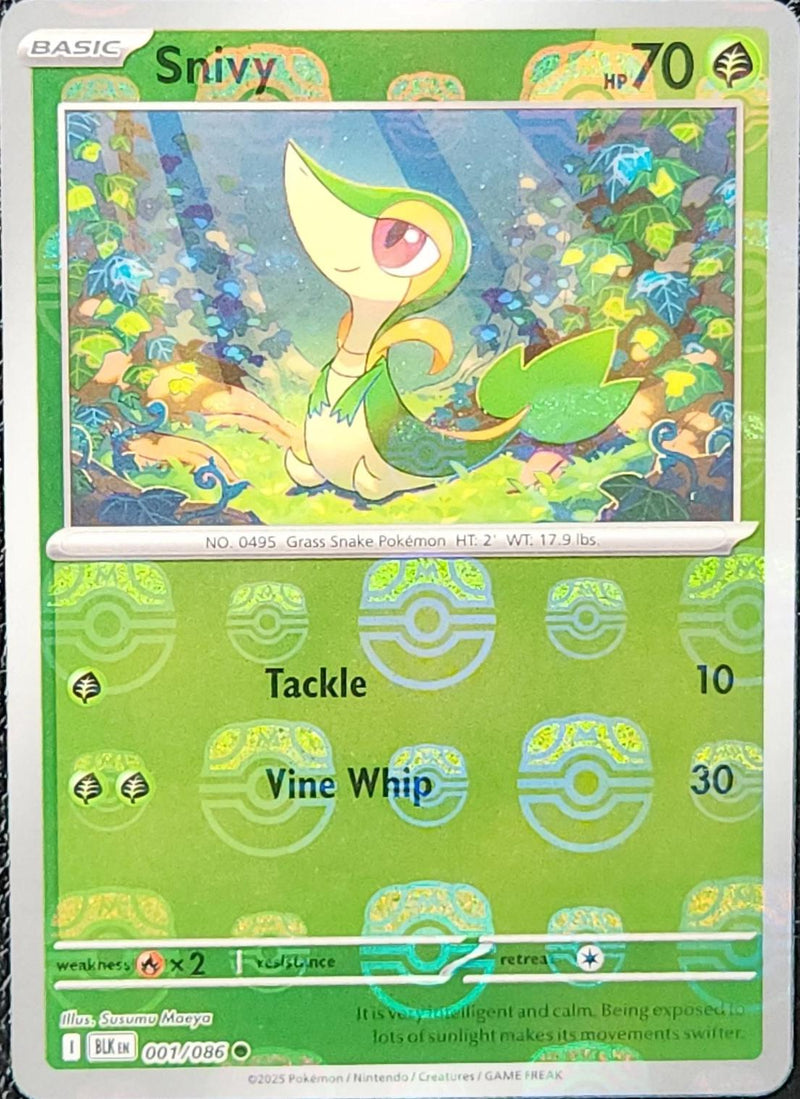 Snivy (001/086) (Master Ball Pattern) [Scarlet & Violet: Black Bolt]