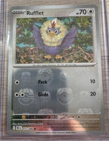 Rufflet (077/086) (Master Ball Pattern) [Scarlet & Violet: Black Bolt]