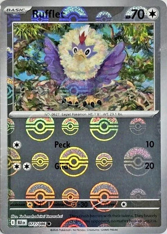 Rufflet (077/086) (Poke Ball Pattern) [Scarlet & Violet: Black Bolt]