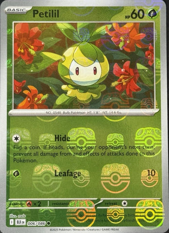 Petilil (006/086) (Master Ball Pattern) [Scarlet & Violet: Black Bolt]