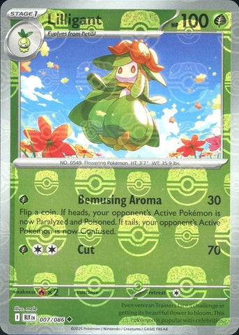Lilligant (007/086) (Master Ball Pattern) [Scarlet & Violet: Black Bolt]