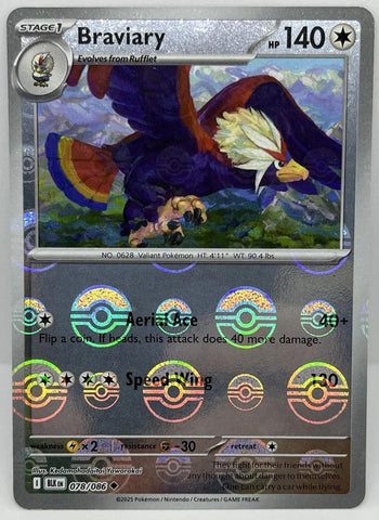 Braviary (078/086) (Poke Ball Pattern) [Scarlet & Violet: Black Bolt]