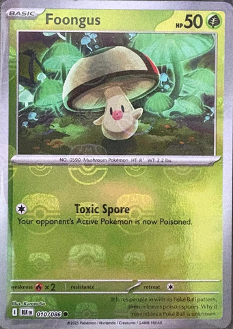 Foongus (010/086) (Master Ball Pattern) [Scarlet & Violet: Black Bolt]