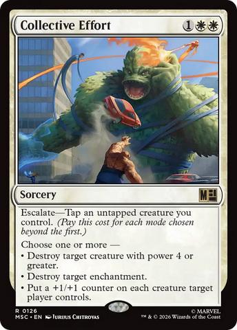 Collective Effort (Surge Foil) [Marvel Super Heroes Commander]