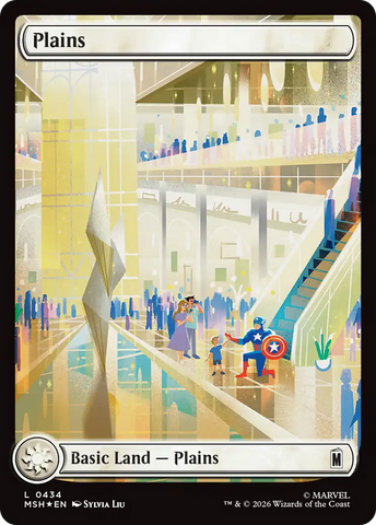 Plains (0434) (Surge Foil) [Marvel Super Heroes]