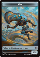 Angel // Myr Double-Sided Token [Reality Fracture Commander Tokens]