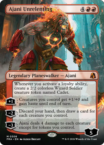 Ajani Unrelenting (Borderless) [Reality Fracture]