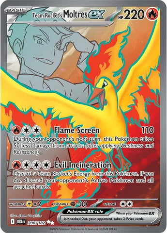 Team Rocket's Moltres ex (208/182) [Scarlet & Violet: Destined Rivals]