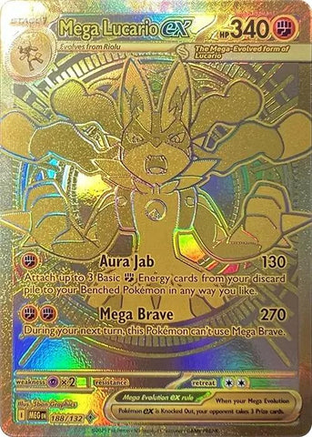 Mega Lucario ex (188/132) [Mega Evolution: Base Set]