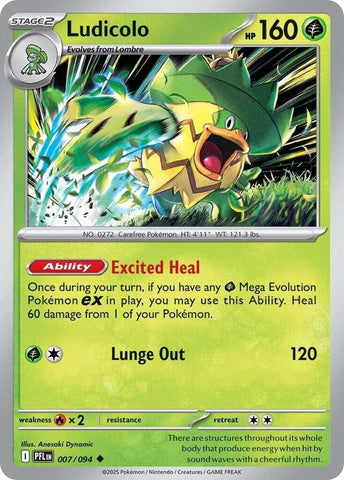 Ludicolo (007/094) [Mega Evolution: Phantasmal Flames]