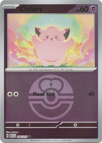 Clefairy (074/217) (Love Ball) [Mega Evolution: Ascended Heroes]