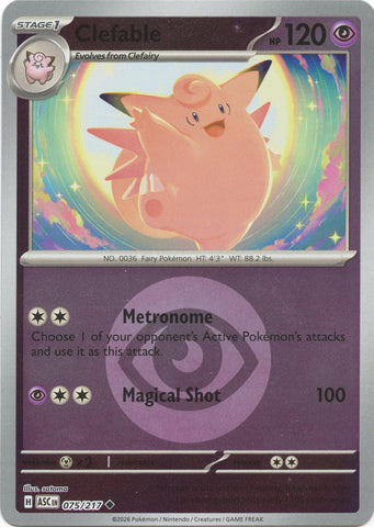 Clefable (075/217) (Energy Symbol Pattern) [Mega Evolution: Ascended Heroes]