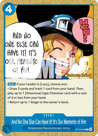 And No One Else Can Have It! It's Our Memento of Him [Adventure on Kami's Island Release Event]
