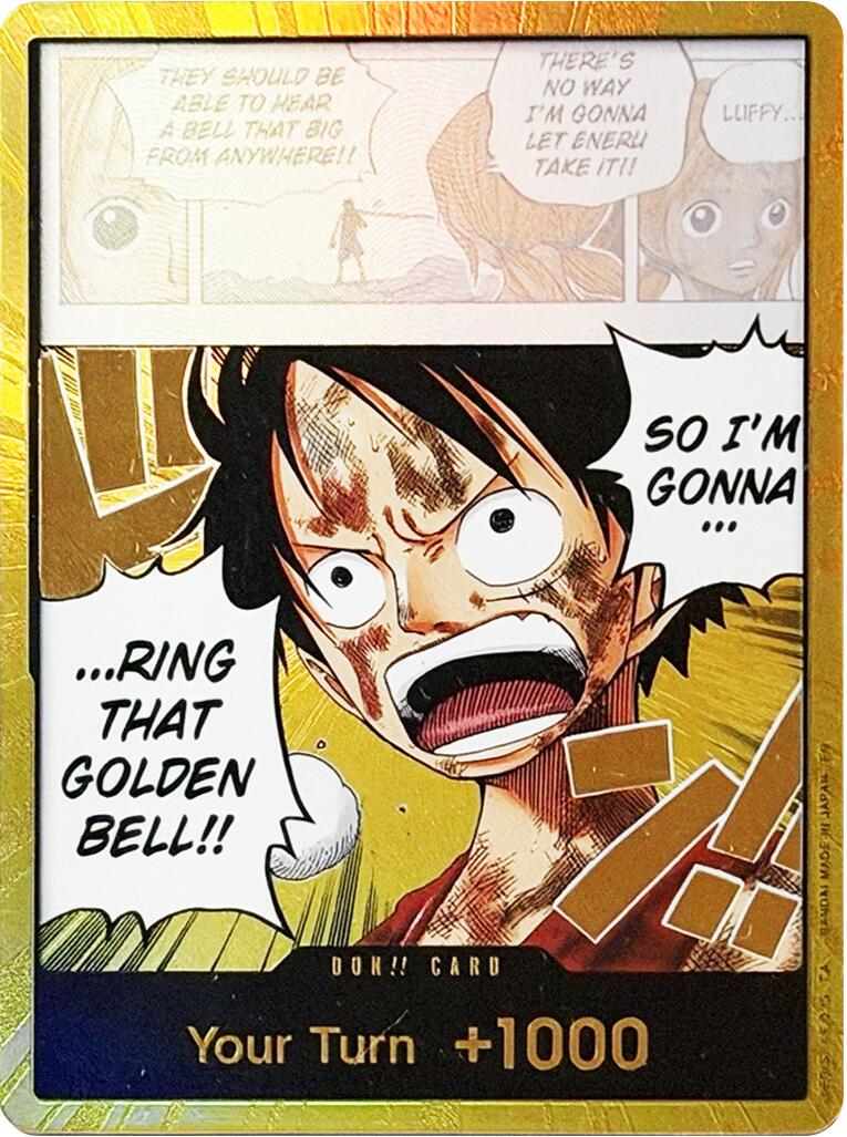 DON!! Card (Luffy) (Gold) [Adventure on Kami's Island]