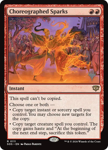 Choreographed Sparks [Secrets of Strixhaven Promos]