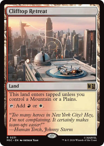 Clifftop Retreat (Surge Foil) [Marvel Super Heroes Commander]