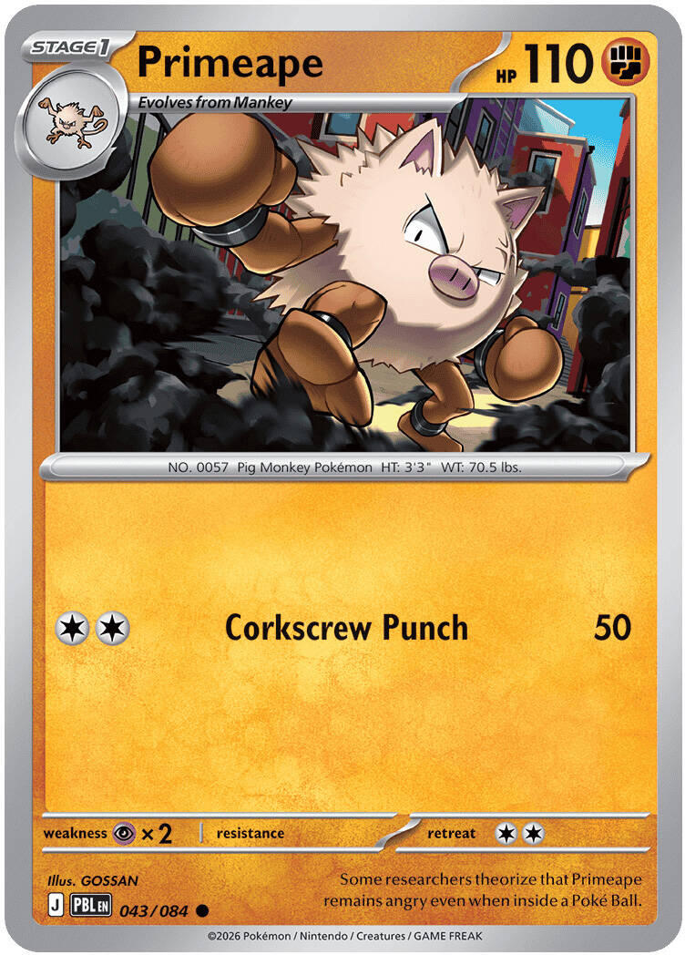 Primeape (043/084) [Mega Evolution: Pitch Black]