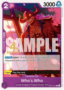 Who's.Who [The World's Strongest Warriors Release Event Cards]