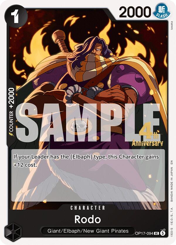 Rodo [The World's Strongest Warriors Release Event Cards]