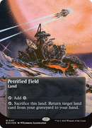 Petrified Field (0167) (Borderless) (Galaxy Foil) [Edge of Eternities: Stellar Sights]