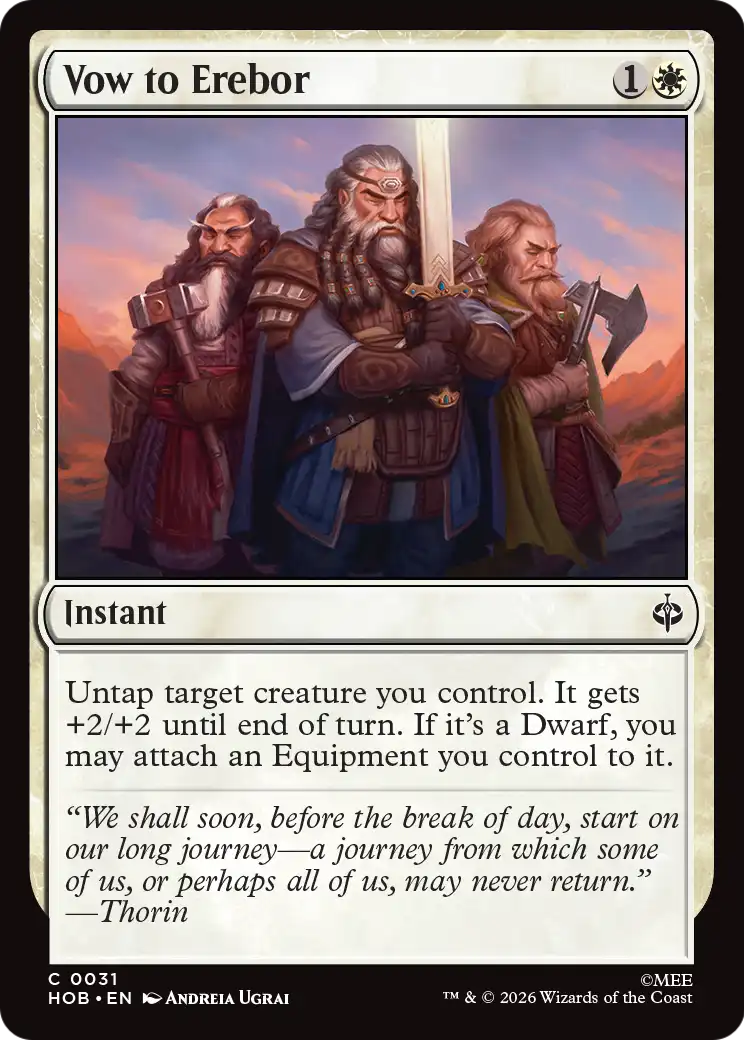 Vow to Erebor [The Hobbit]
