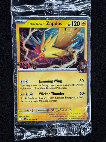 Team Rocket's Zapdos (070/182) (Cosmos Holo) [Miscellaneous Cards]
