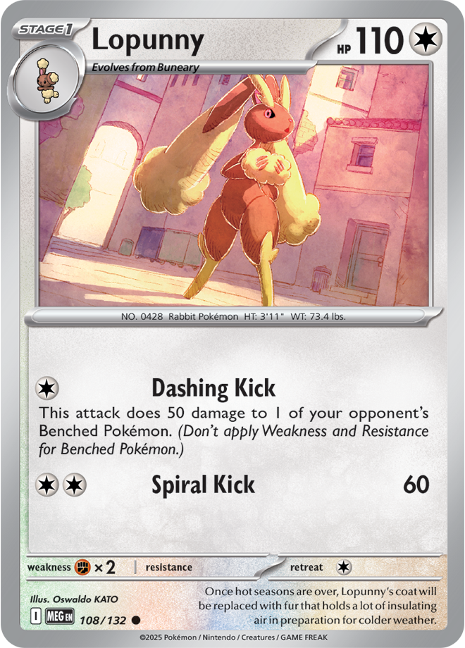 Lopunny (108/132) [Mega Evolutions: Base Set]
