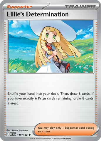 Lillie's Determination (119/132) [Mega Evolution: Base Set]