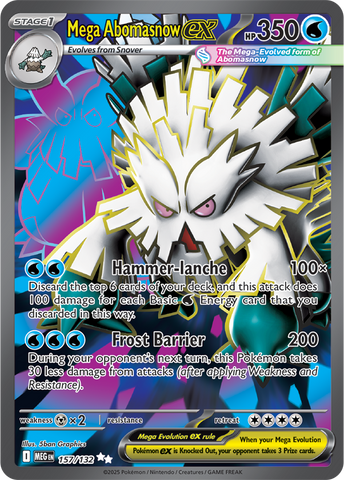 Mega Abomasnow ex (157/132) [Mega Evolution: Base Set]