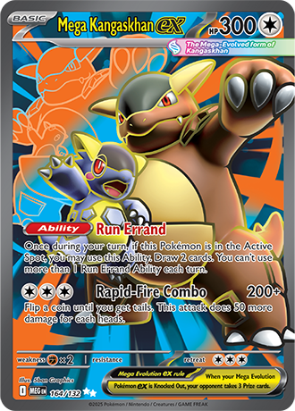 Mega Kangaskhan ex (164/132) [Mega Evolution: Base Set]