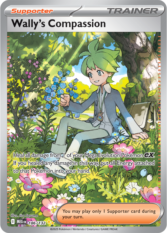 Wally's Compassion (186/132) [Mega Evolutions: Base Set]