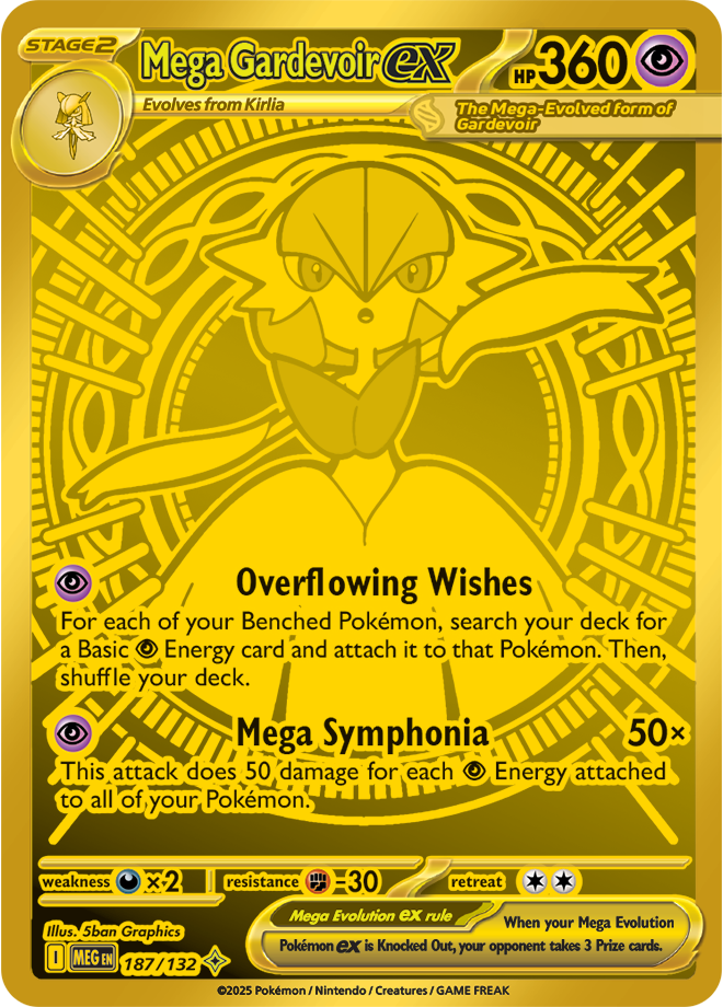 Mega Gardevoir ex (187/132) [Mega Evolutions: Base Set]