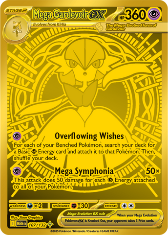 Mega Gardevoir ex (187/132) [Mega Evolution: Base Set]