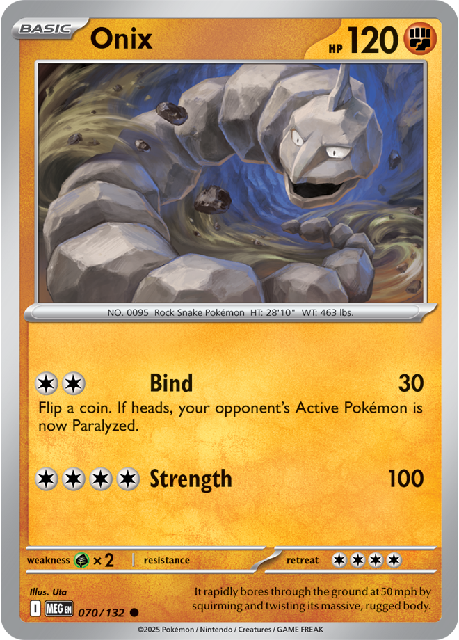 Onix (070/132) [Mega Evolutions: Base Set]