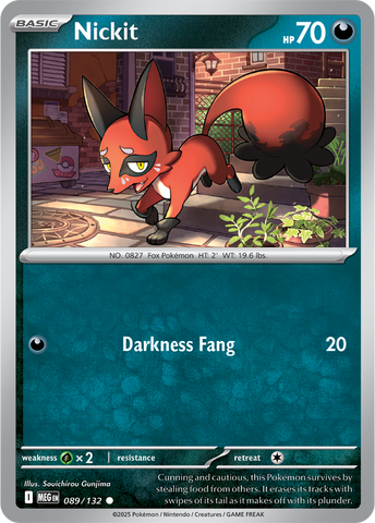 Nickit (089/132) [Mega Evolution: Base Set]