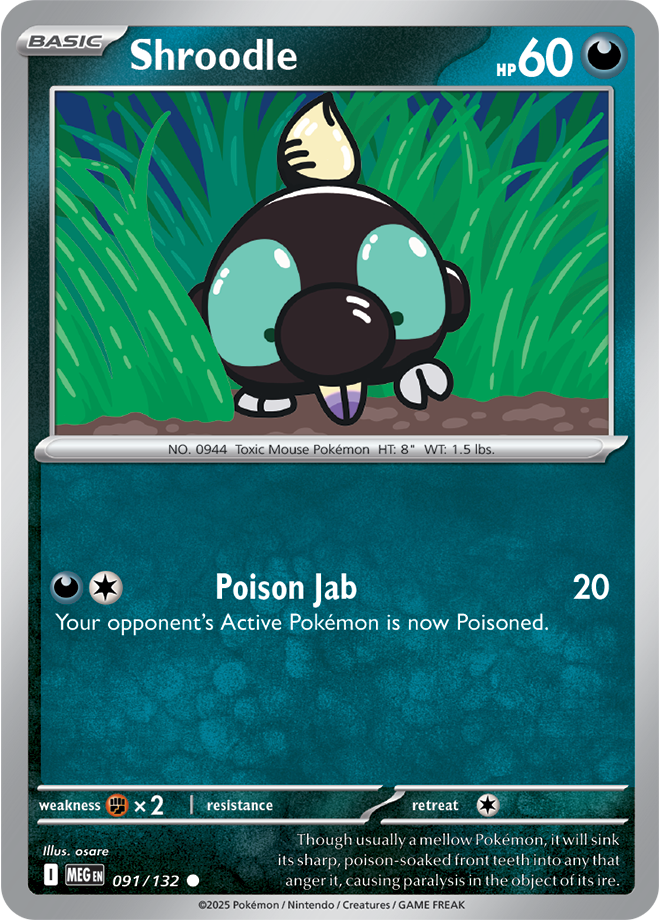 Shroodle (091/132) [Mega Evolutions: Base Set]