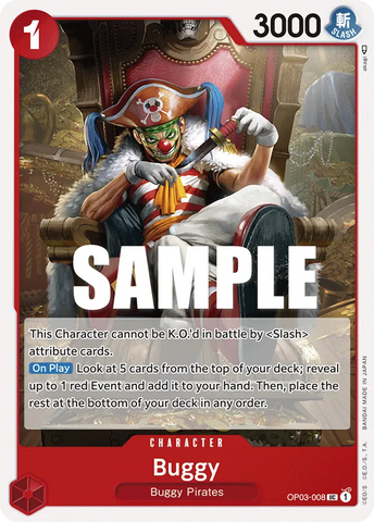 Buggy (OP03-008) (Pirate Foil) [Premium Booster -The Best- Vol. 2]
