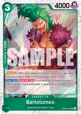 Bartolomeo (Pirate Foil) [Premium Booster -The Best- Vol. 2]