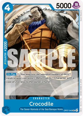 Crocodile (OP07-040) (Reprint) [Premium Booster -The Best- Vol. 2]