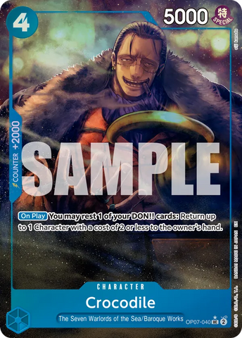 Crocodile (OP07-040) (Alternate Art) [Premium Booster -The Best- Vol. 2]