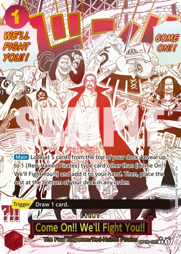 Come On!! We'll Fight You!! (Alternate Art) [Premium Booster -The Best- Vol. 2]