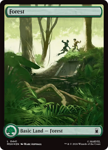 Forest (0441) (Surge Foil) [Marvel Super Heroes]