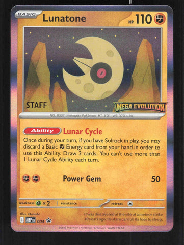 Lunatone (004) (Staff) [Mega Evolution Promo]