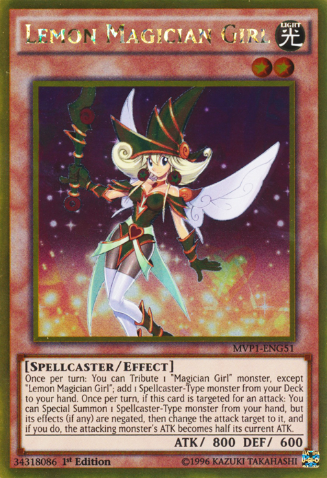 Lemon Magician Girl [MVP1-ENG51] Gold Rare
