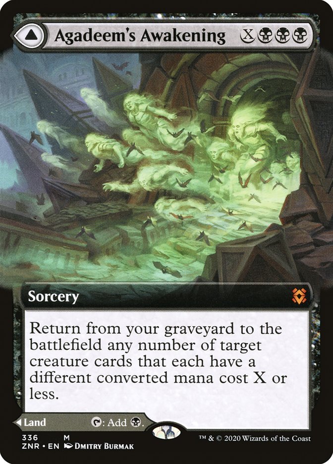 Agadeem's Awakening // Agadeem, the Undercrypt (Extended Art) [Zendikar Rising]