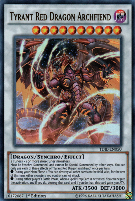 Tyrant Red Dragon Archfiend [TDIL-EN050] Ultra Rare