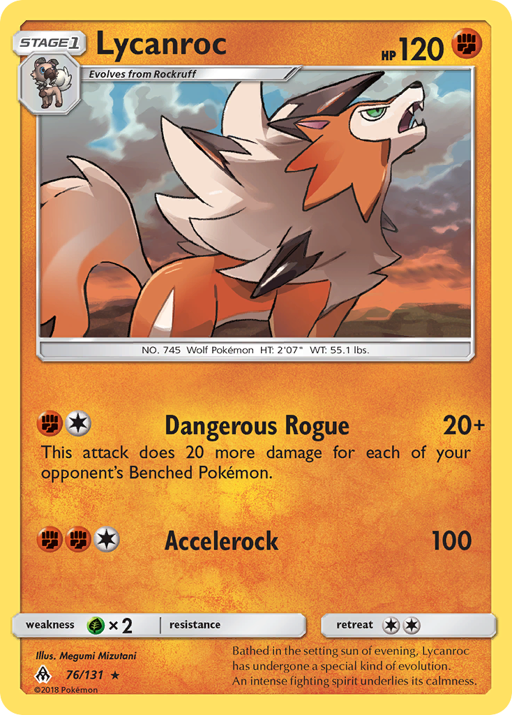 Lycanroc (76/131) [Sun & Moon: Forbidden Light]