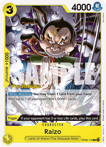 Raizo [Wings of the Captain Pre-Release Cards]