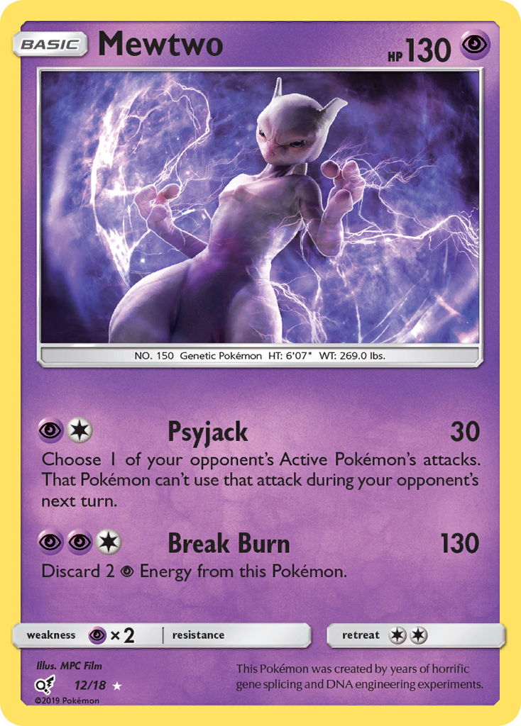 Mewtwo (12/18) [Sun & Moon: Detective Pikachu]